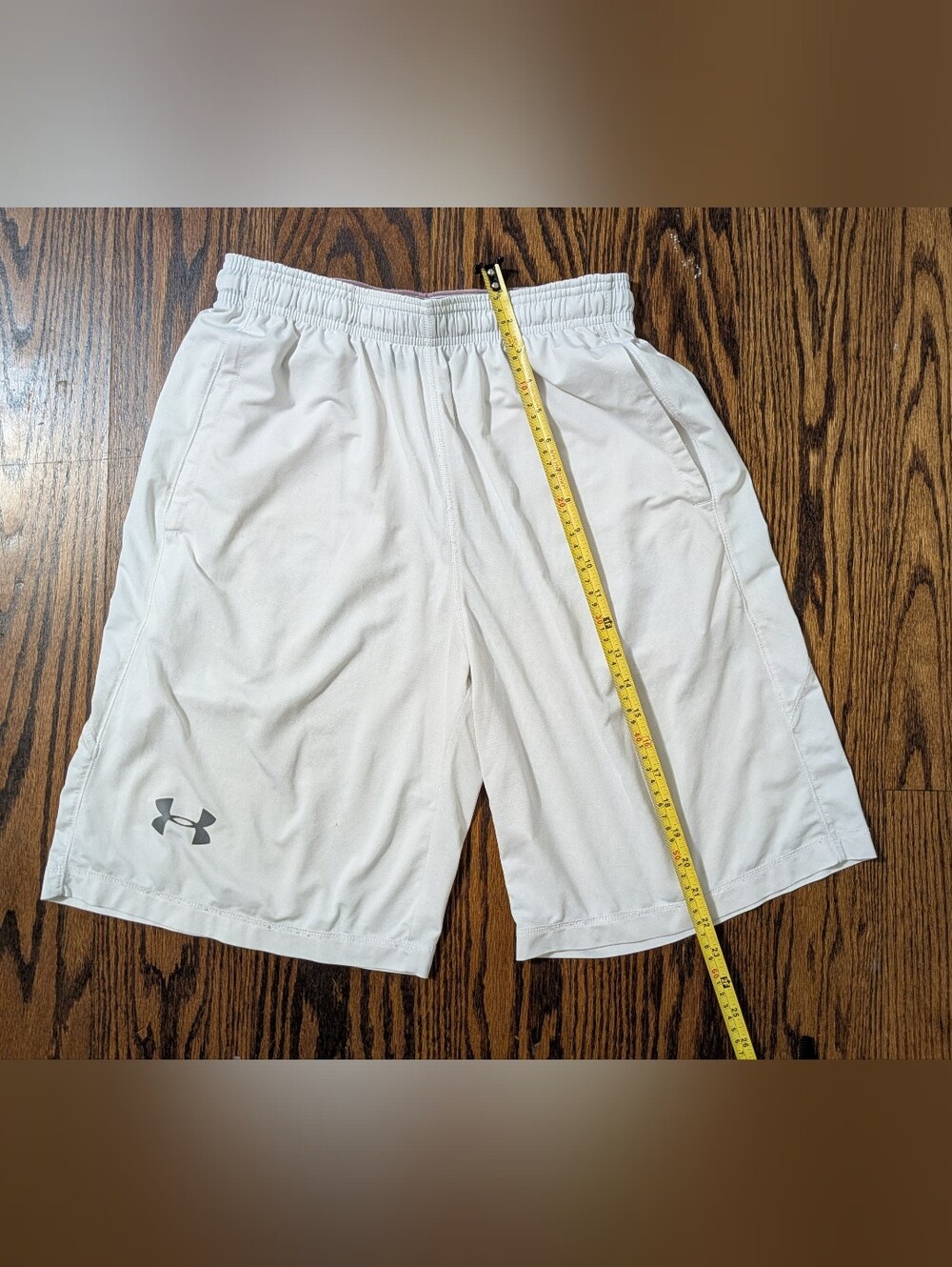 Under Armour White Kids Athletic Shorts